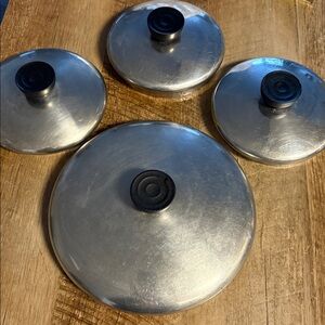 4 Revere Ware Pan Lids